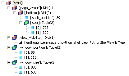 tree of Python values, including dictionaries, lists, and tuples
